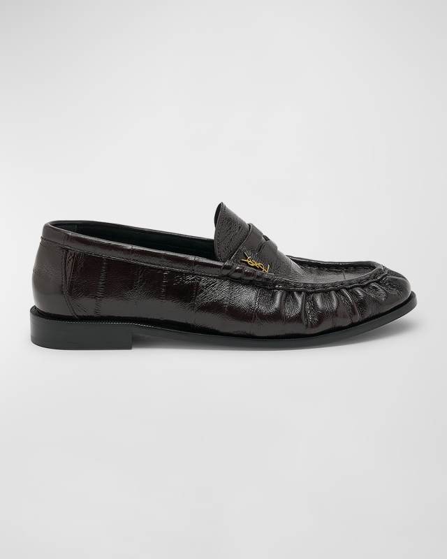 Le Leather YSL Penny Loafers